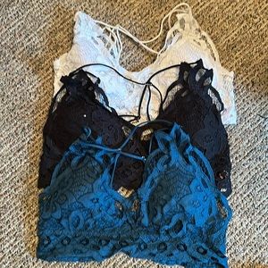 Free people look alike bralettes